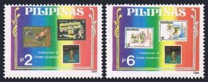 Philippines 2294-2295,MNH. Michel 2397-2398. HONG KONG-1994. Bird, Dog.