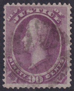 #O34 Used, VF (CV $900 - ID52588) - Joseph Luft
