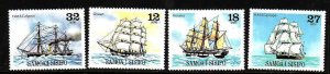 Samoa-Sc#543-6- idAA- unused NH set-Ships-1981-please note that there is a spot