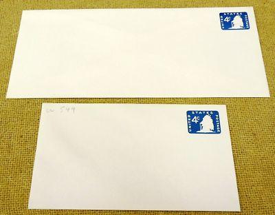 U549, 4c U.S. Postage Envelope lot of 2