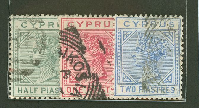 Cyprus #19a/21a/22a Used Multiple