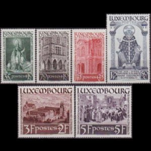 LUXEMBOURG 1938 - Scott# B86-91 St.Willibrord Set of 6 LH back thin