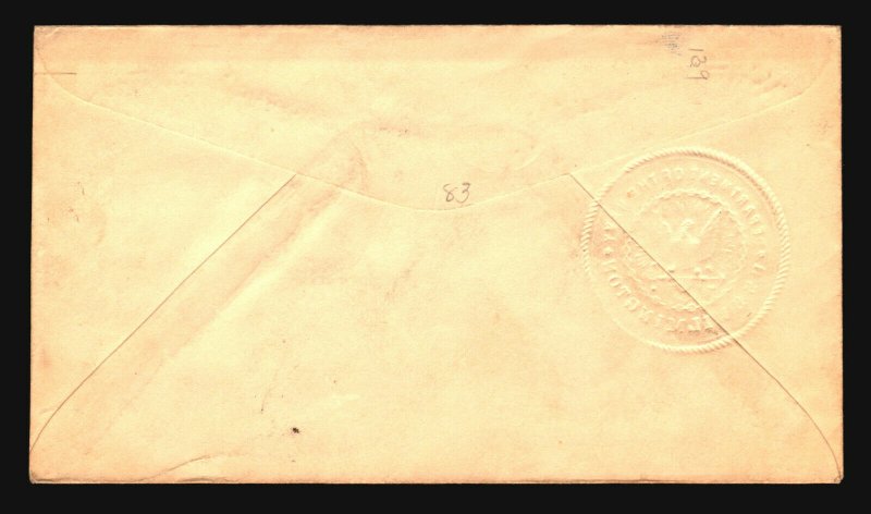 US 1935 USS WILMINGTON Cover / Embossed Cachet - Z18594