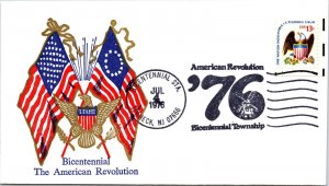 US SPECIAL EVENT CACHETED COVER BICENTENNIAL OF AMERICAN REVOLUTION TEANECK N.J.