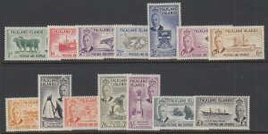 Falkland Islands, Scott 107-120 (SG 172-185), MLH