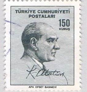 Turkey 1693 Used Kemal Ataturk 1965 (BP74717)