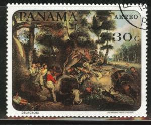 Panama  Scott C360 used  1967 delacroix the Hunt