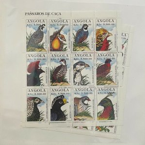 Souvenir Sheet Angola Scott #957-8 set h