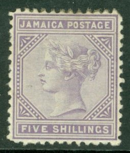 Sg 15 Jamaica 1870-83. 5 purple, Perf 121⁄2 . Fine mounted excellent cat condition-