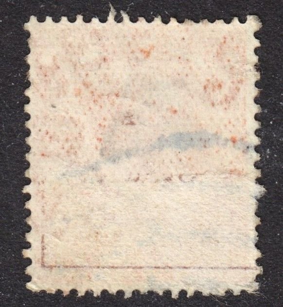 Great Britain Scott 160 wtmk 33 UNCATALOGUED ANILINE-TYPE INK ERROR F+ used.