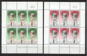 New Zealand B87a-88a MNH m/s Prince Edward SCV18