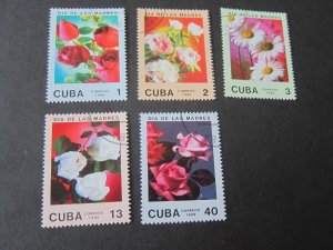 Cuba 1988 Sc 3010-12,3014,3016 FU