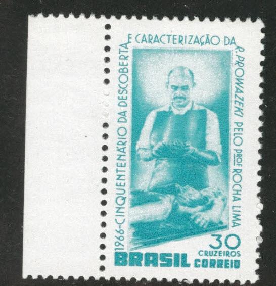 Brazil Scott 1018 MNH** 1966 Prof de Rocha Cadaver stamp 