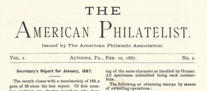 Doyle's_Stamps: APS Members' Delight- The American Philatelist, Vol. 1, No. 2
