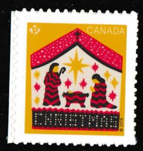 Canada 3133 Christmas Away in a Manger 'P' single (1 stamp) MNH 2018