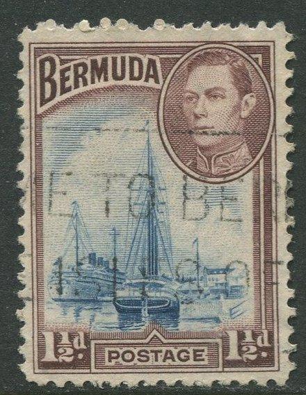 Bermuda #119 KGVI Used  Scott CV. $1.50