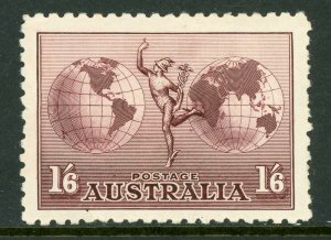  Australia 1935 Airmail 1'6d ~ Scott # C4 Perf 11 Mint V957 ⭐⭐⭐⭐ 