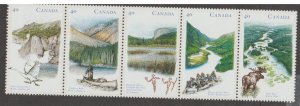 Canada Scott #1321-1325 Stamp - Mint NH Strip of 5