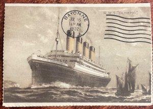 H. M. S. Ship Great Britain 161 or 189 Used Letter Card GB To NJ PM 7/8/1932 L23