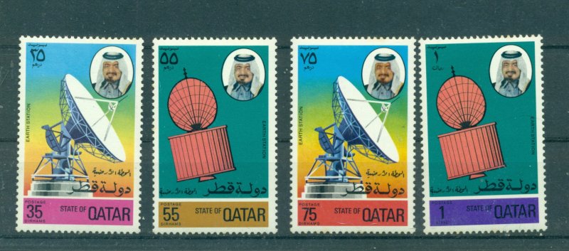 Qatar - Sc# 466-9. 1976 Satellite Station. MNH $17.75.