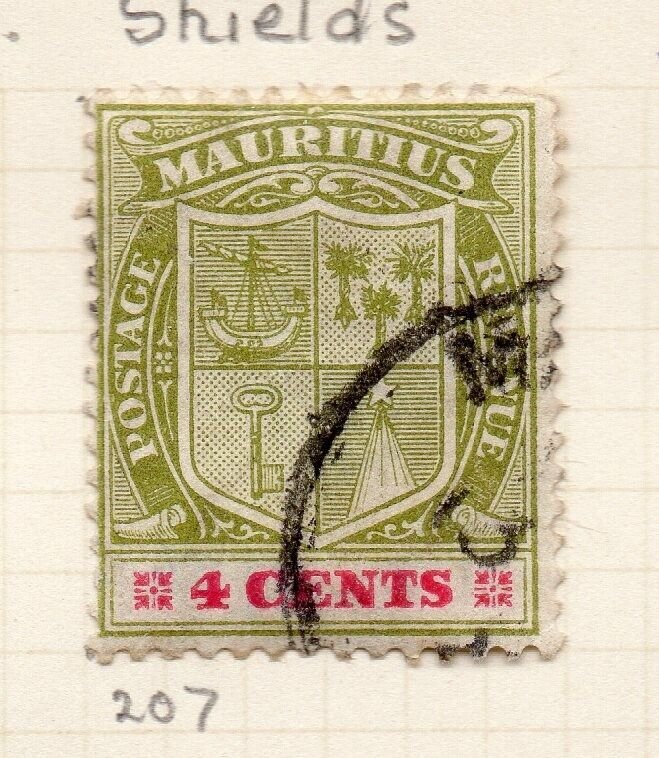 Mauritius 1921-34 Early Issue Fine Used 4c. NW-90909