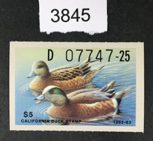 US STAMPS CALIFORNIA STATE DUCK # 13 MINT OG NH CAT. $13 LOT #3845