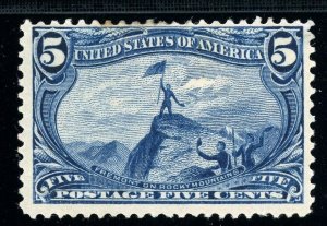 USAstamps Unused VF US 1898 Trans-Mississippi Fremont Scott 288 OG MHR