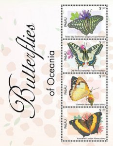 Palau - 2013 - Butterflies - Sheet of Four  - MNH