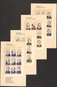 US #2216-19 Mint Sheet Presidents 