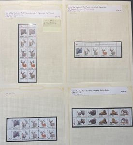 SOUTH AFRICA SG between 1029a-1079, Wildlife booklet panes & S-A strip NH MINT.