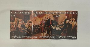 Souvenir Sheet Columbia Scott #846 nh