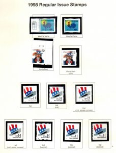 US  3260 MNH 11 diff