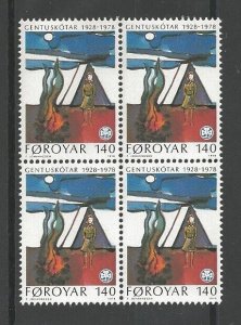 1978 Scouts Faroe Islands tents block