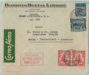 79232 - COLOMBIA - Postal History - Airmail COVER to GERMANY 19342 - DENTISTRY