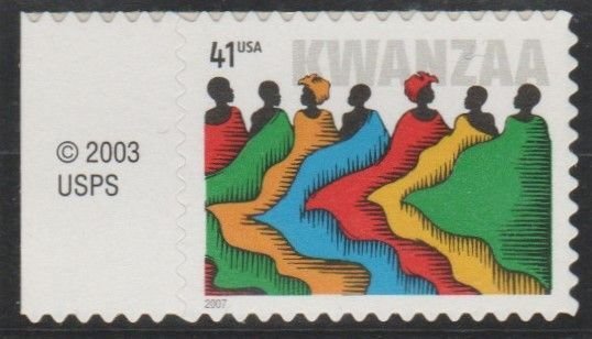 4220, Single.  Kwanzaa MNH,  .41cent.