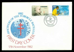 Zimbabwe 1982 Anti TB FDC lot51729