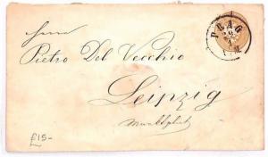 AUSTRIA Bohemia Prague to Lepizig Cover Postal Stationery {samwells-covers} AR35