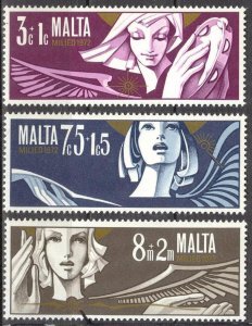 Malta 1972 Christmas set of 3 MNH