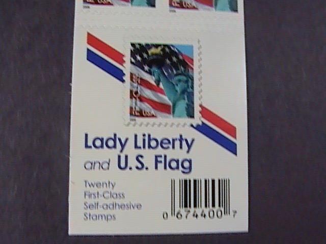 U.S.# 3966a-MNH-- BOOKLET OF 20--FLAG AND LADY LIBERTY--2005