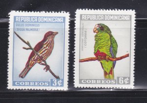 Dominican Republic 596-597 Set MH Birds