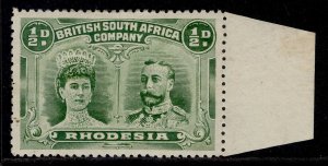 RHODESIA GV SG120, ½d bluish green, M MINT. Cat £50.