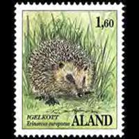 ALAND IS. 1989 - Scott# 37 Hedgehog 1.6m NH