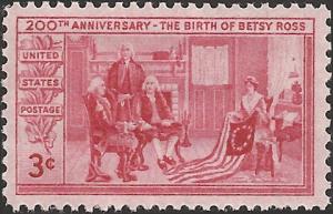 # 1004 MINT NEVER HINGED BETSY ROSS
