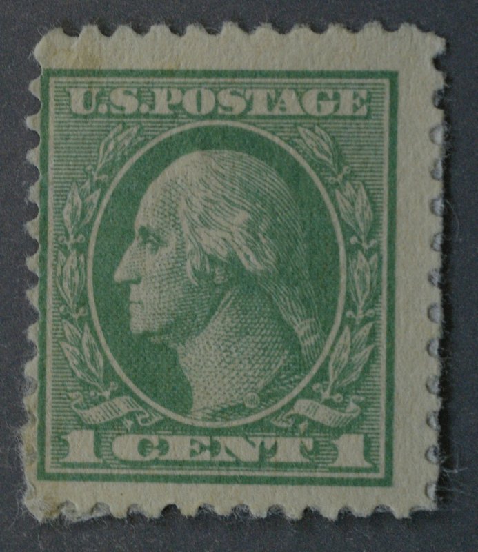 United States #525 1 Cent Washington Emerald Unused on Album Paper