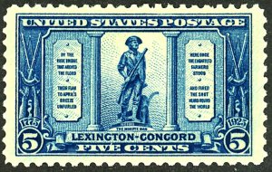 U.S. #619 MINT OG LH 