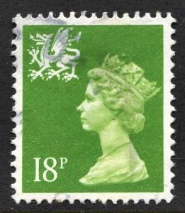 STAMP STATION PERTH Wales #WMH34 QEII Definitive Used 1971-1993