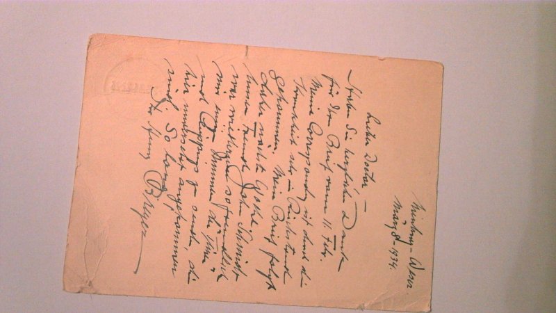 GERMANY WWII ERA PROPAGANDA POSTAL CARD: 1933 UBER ALLIES