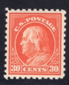 MOMEN: US STAMPS #439 30c P10 MINT OG H VF/XF CHOICE CAT. $225 LOT #79458-15