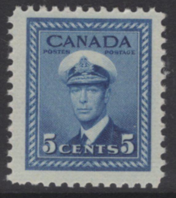 CANADA SG381 1942 5c BLUE MTD MINT
