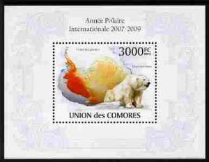 Comoro Islands 2010 International Polar Year perf m/sheet...